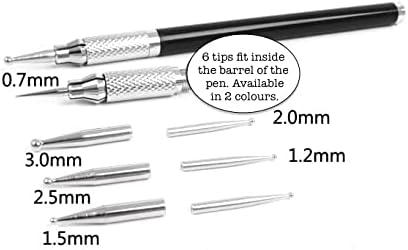 Crafter's 8 in 1 Embossing, Scoring and Stylus Tool Stainless, Matt Silver/Gold Tone