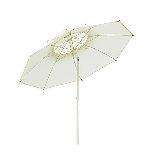 Parasol de marché outdoor robuste anti-UV avec mât en métal inclinable