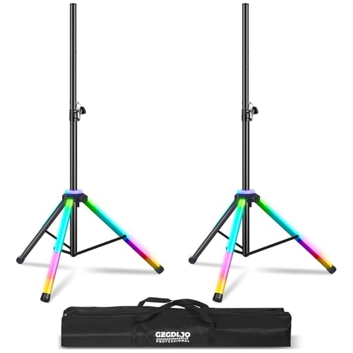 Gzgdljq SP-90A Universal Speaker Stands Pair Led Multi Colors cover