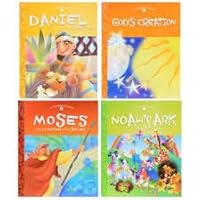 God's Creation/Moses And The Parting Of The Red Sea/Noah's Ark/Daniel In The Lions Den (Set of 4) B07NTQTR1K Book Cover