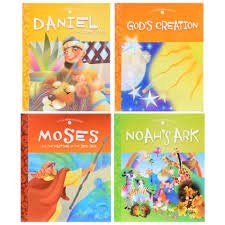 Unknown Binding God's Creation/Moses And The Parting Of The Red Sea/Noah's Ark/Daniel In The Lions Den (Set of 4) Book