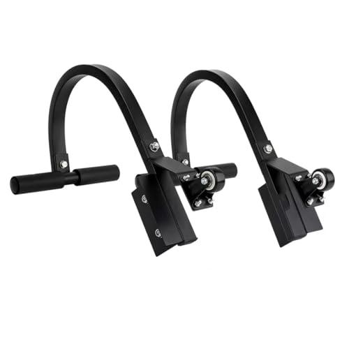 Upgrade Ladder Roof Hook 2 Pack Ladder Hooks for with Wheel Heavy Duty Steel Ladder Stabilizer Roof Ridge Extension Wheel Rubber and Rubber Grip for Damage Prevention for Damage Prevention
