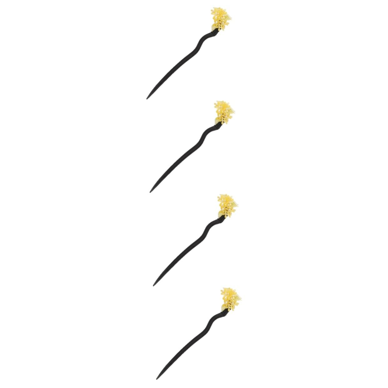 MAGICLULU 4 Piezas Horquilla hair clips orquillas palo de pelo chino cabello pasadores de pelo pasador de pelo pasador de moño de mujer palos de pelo chino cheongsam sombrerería Decorar