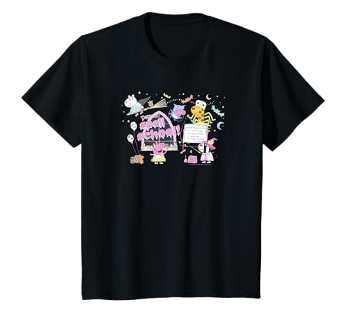 T-shirt enfant Peppa's Spell School parfait pour fêter Halloween
