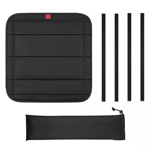 Besttoolifes Cubierta plegable para techo corredizo de RV sin instalación de taladro, 41 x 41 cm, pantalla de tragaluz aislada para ventilación de RV, cortina de tela Oxford opaca