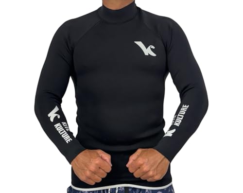 Kite Kulture 2.5mm Neopreno Pullover Wetsuit – Chaqueta ligera cortaviento de secado rápido para kitesurf, wing foiling y deportes acuáticos – Hombre talla M, L, XL miniatura 1