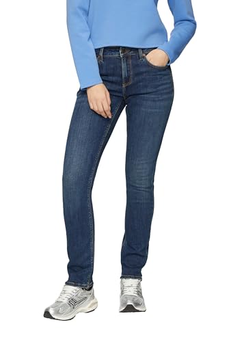 Jean slim femme QS pantalon en denim stretch extensible taille normale coupe ajustée