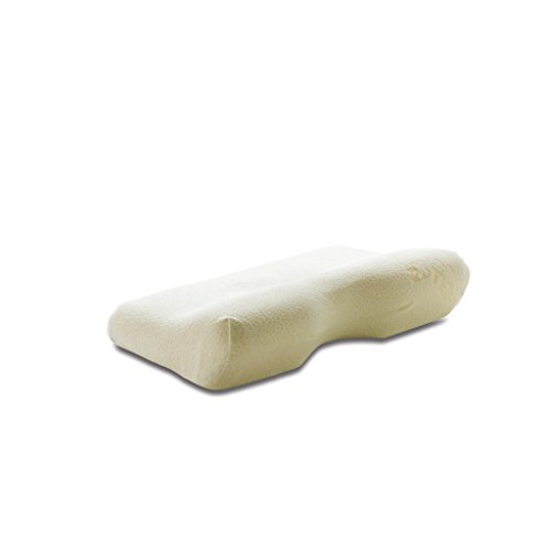 Tempur Millennium - Almohada cervical ergonómica para dormir de espalda, tamaño, fibra sintética, Blanco, pequeño