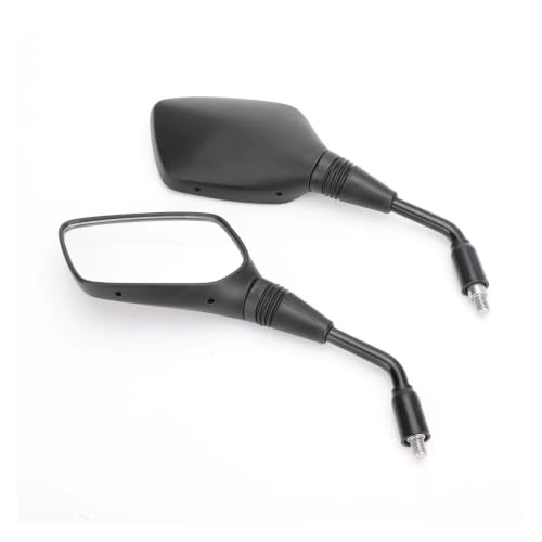Espejos retrovisores negros para motocicleta con carcasa de ABS y tornillo M10 de 10mm