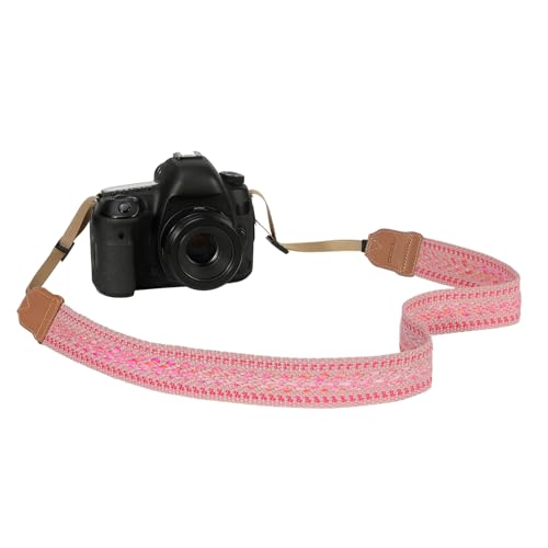 MoKo Sangle pour Appareil Photo, Jolie Sangle Tissée en Coton, Sangles Réglables pour le Cou et L'épaule pour Caméscopes & Jumelles, Adaptée aux Appareils...