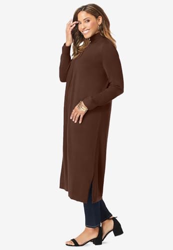 Jessica London Women's Plus Size Fine Gauge Duster Cardigan3