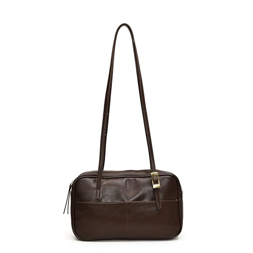 Women Shoulder Bag PU Leather Trendy and Functional Handbag Large Capacity with Adjustable Strap