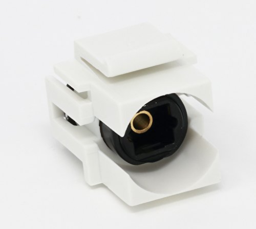 RiteAV Toslink Keystone Jack Coupler Female to Female - White