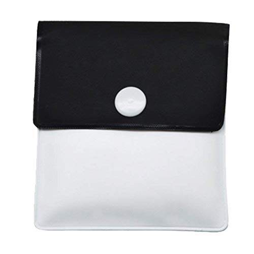 Qiao Nai Paquete Ceniceros de Bolsillo Portátil Bolsa de Ceniza Compacta Incombustible de PVC Inodoro Colores Surtidos (Negro)