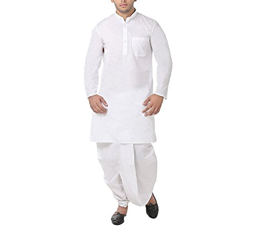 Royal पुरुषों के लिए 100% कॉटन सफ़ेद 