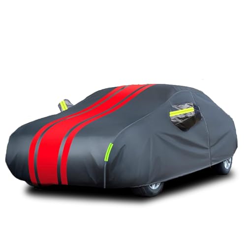 Car Cover for BMW 1 Series 118i Outdoor Waterproof car Cover All-Weather Full car Cover Cotton Velvet Lining with Reflective Strips Waterproof Sunproof dustproof（Color:1,Size:for BMW 1 Series 118i）