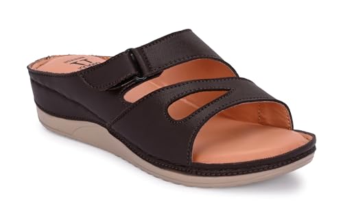 Image of Karaddi Women's Flats Sandal | Platform Heels Soft Cushion Ortho Sandals for Ladies Fashion | Comfort Open Toe Sandal