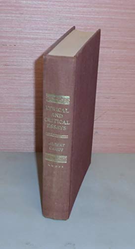 ALBERT CAMUS: Lyrical and Critical Essays. Tran... B000MZ8NKC Book Cover