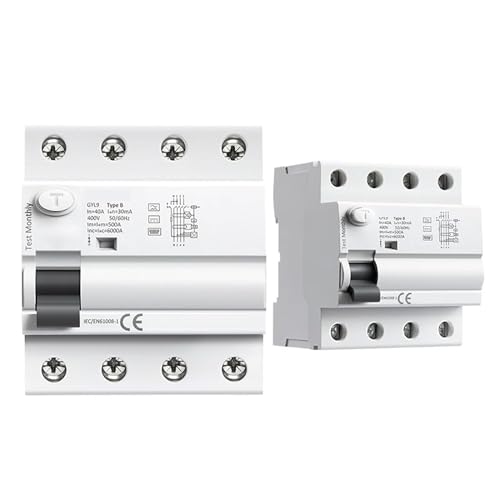 Disyuntor RCCB tipo B 2P 63A 30mA disyuntor corriente residual CC 2