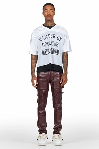 Men's Kap Skinny Faux Leather Fit Jean4