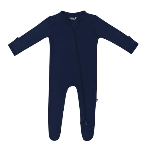 Image of KYTE BABY Unisex Zipper Closure Footies, Rayon Made From Bamboo, 0-24 Months