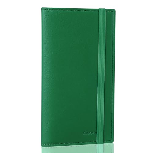 Image of CASMONAL Checkbook Covers for Personal Checkbook Holder RFID Premium Vegan Leather Checkbook Cover for Duplicate Checks