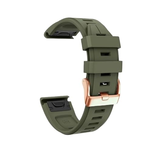 SRMVRNKNNK 20mm�X�g���b�v Fit For Garmin Fit For Fenix 6s Pro 5s Plus �Ή� �E�H�b�`�X�g���b�v �V���R���� �N�C�b�N�����p���X�g�o���h(Army Green,20mm D2 Delta S)