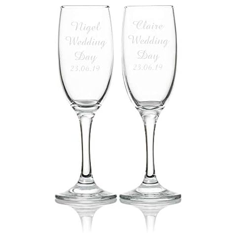 EIO Gifts Personalised Double Champagne Flutes Set Cover
