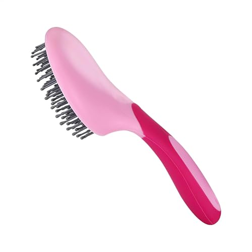 Pferdeschwanzbürste – Mähnen- und Schweifbürste, Pferdepflegebürste | Beste Bürsten für Ponys und, Bürste für Schwänze, entfernt Knoten und Verfilzungen, weiche Griffe, Pferdepflege (schwarz)