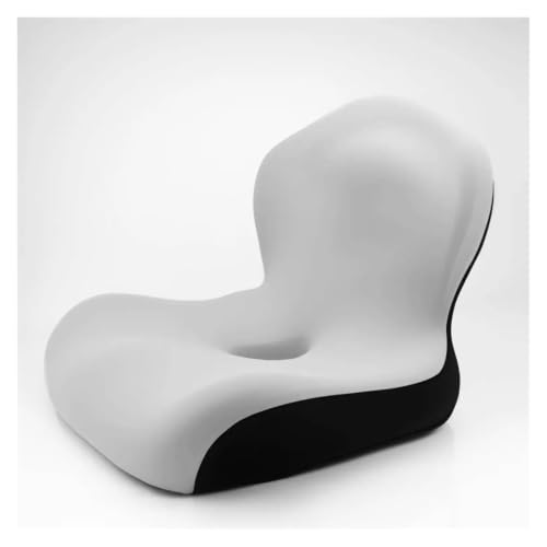 Cojín de asiento para el dolor de espalda con espuma viscoelástica para coche u oficina gris