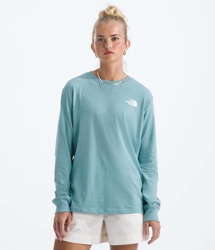 THE NORTH FACE Women's Evolution Box NSE Fill Long-sleeve Tee | Regular Fit Cotton Shirt With Logo Graphic2