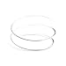 OCTCHOCO Minimalist Silver Metal Coil Upper Arm Cuff Open Arm Bracelet Armlet Armband Bangle for Women Dia 3.7