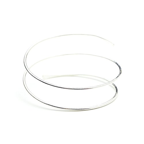 Minimalist Gold Metal Coil Upper Arm Cuff Open Arm Bracelet Armlet Armband Bangle for Women3