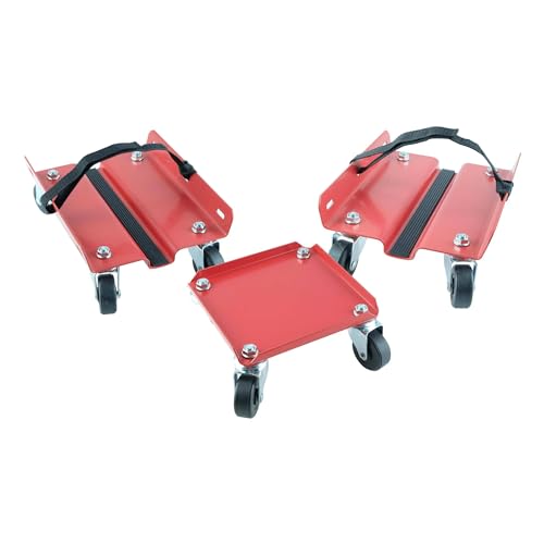 KASTFORCE Snowmobile Dolly Set Max Supporting 1500Lbs with Heavy Duty Straps Firmly Attaching on Skis KF2011