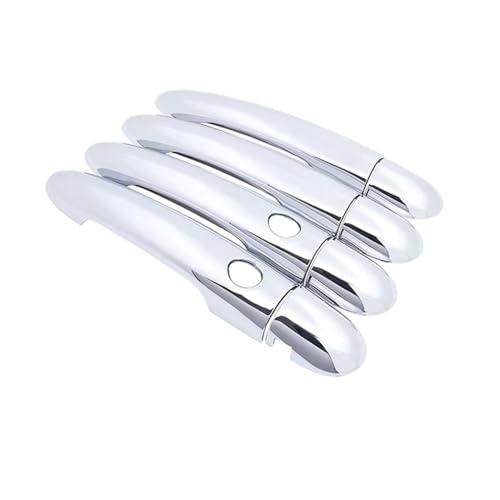 Poignée de porte chromée ABS finition miroir, accessoire extérieur premium Clio 3