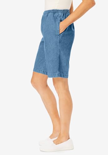 Woman Within 84549492751MK22W~22 W Women'S Plus Size 7-Day Elastic-Waist Cotton Short thumb #3