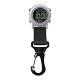 28812 Dakota - Mochila digital ligera, reloj de clip, alarma, cronómetro, temporizador y reloj de doble hora, regalos al aire libre para hombres y mujeres, uso para pesca, golf, caza y más, reloj