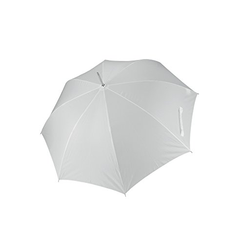 Parapluie canne automatique blanc Kimood pour rester au sec en ville