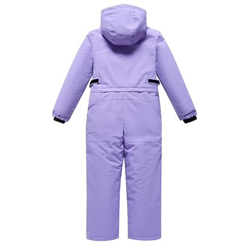Generic Youth Girls Overalls Boys’ Snowsuit – Insulated Lined Jumpsuit – Winter Pram Snowmobile Ski Suit Snow Clothes Girl2