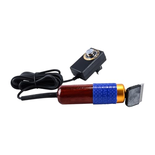 zalati Carpet Clipper Washer Sweeper Tufting Trimmer Kit 2pcs Limit Comb 6 Gears Adjustable Speed/Low Noise for Tufting Making DIY Rug & Crafts - 200W, Wood Handle