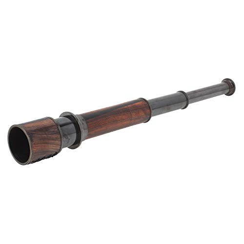 Nauticaz Antique Leather Bound Brass Antique Telescope - Marine Nautical Pirate 16'' Telescope