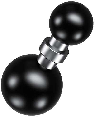 BRCOVAN 1-Zoll-Kugel-auf-17-mm-Kugeladapter, 1-Zoll-Kugelgelenk für RAM-Halterungen mit doppeltem Sockelarm der Größe B, 17-mm-Kugelgelenk für 17-mm-Schwenkkugel-Montagemuster-Gerätehalterungen