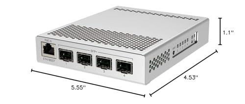 Image of Mikrotik Cloud Router Switch CRS305 4 SFP+ 10Gbps Ports 1 Gbit Port OSL5 CRS305-1G-4S+in