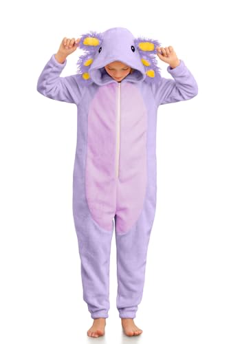 Unisex Kids Halloween Animal Costume Cute Hooded Zipper Onesie 4-12 Years