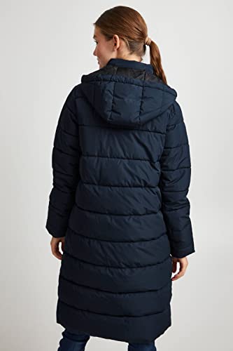 OXMO Soliana Damen Steppmantel Wintermantel Winterjacke gefüttert, Größe:M, Farbe:Total Eclipse (194010)