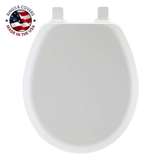 MAYFAIR 841EC 000 Cameron Toilet Seat will Never Loosen and Easily Remove, ROUND, Durable Enameled Wood, White - Image 3