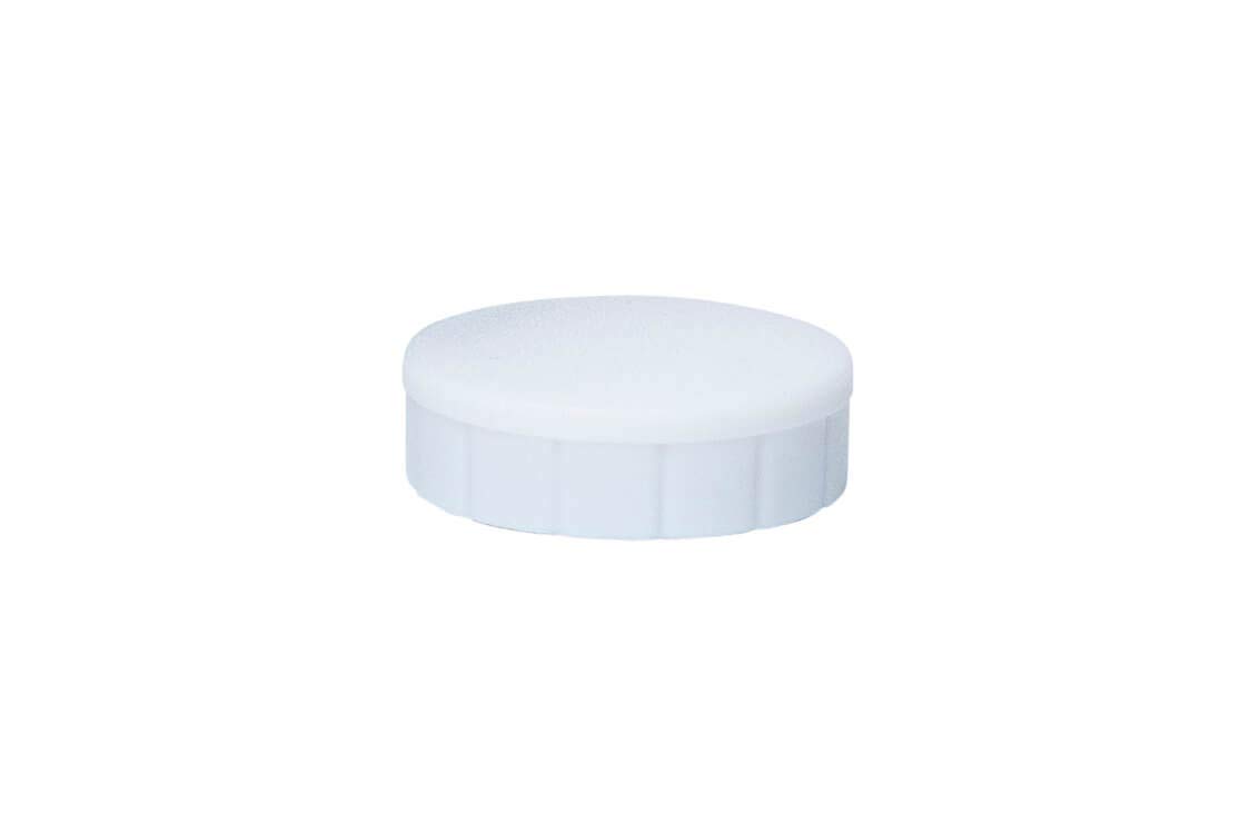 MAUL MAULsolid Magnets Diameter 20 mm (Pack of 10) Mini Magnets Made of Plastic with 300 g Adhesive Force Strong Magnets for Whiteboard and Magnetic Board Ideal for Office, Home Office and Workshop