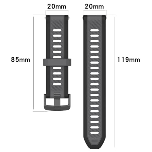 Bracelet de remplacement Garmin Forerunner 165 silicone Vivoactive 5