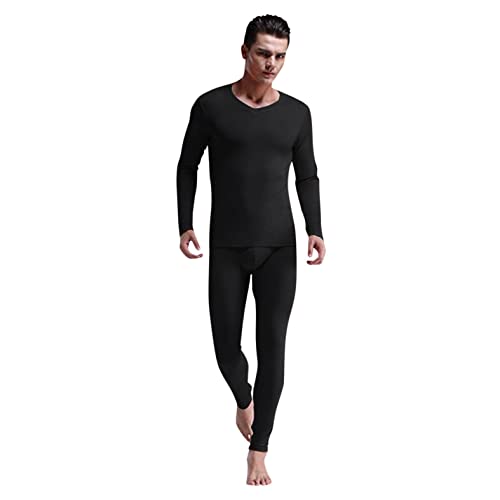 Base Layer Men Cold Weather, Men's Ultra Soft Winter Thermal Underwear Long Johns Set With Fleece Lined #TOP2
