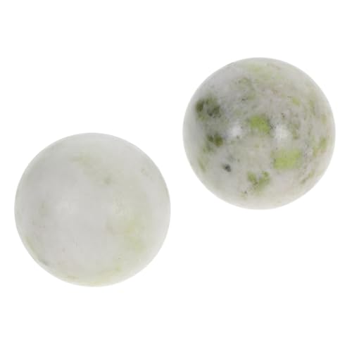 Gogogmee Ergonomic Hand Exercise Balls 2 Pack Jade Massage Balls for Deep Tissue Meditation Hand Therapy Safe for Ages